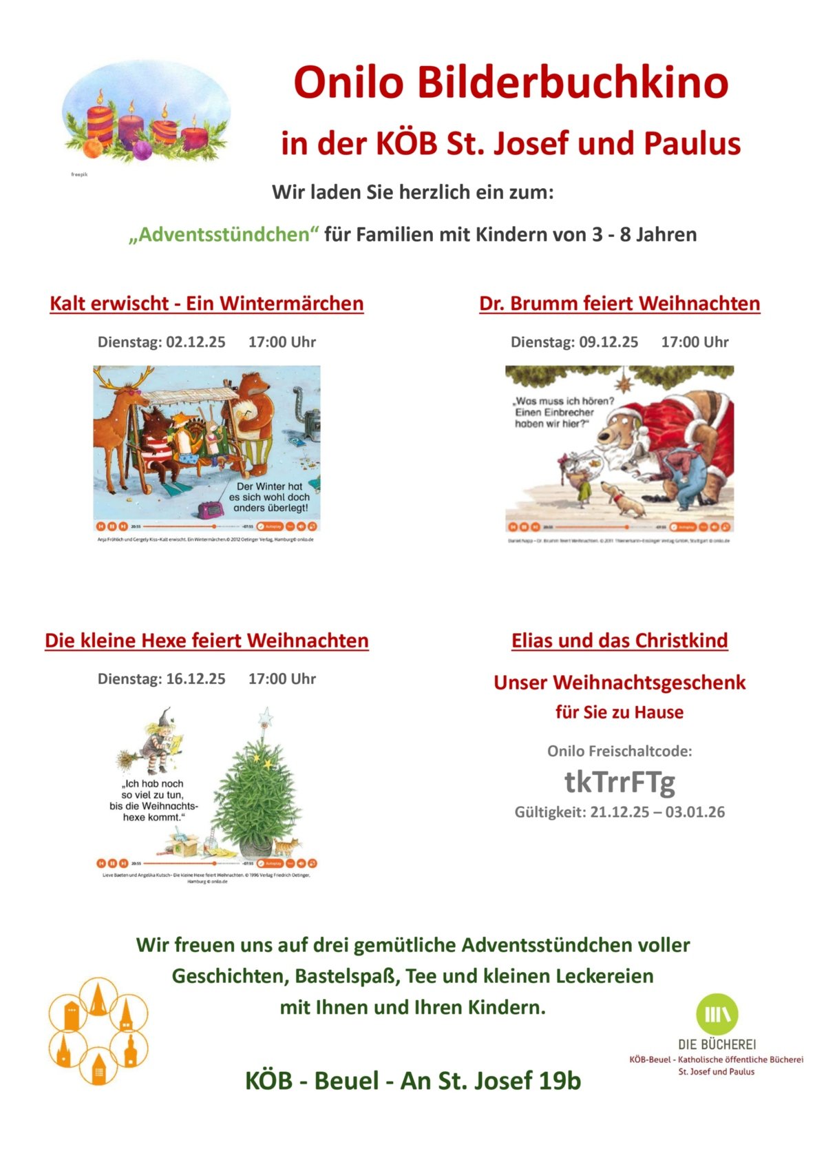 Onilo Bilderbuchkino in der KÖB