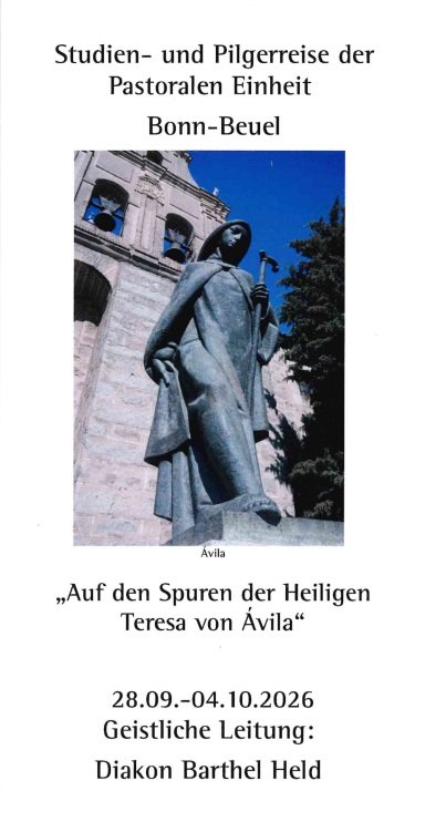 Pilgerreise Avila 2026 Deckblatt